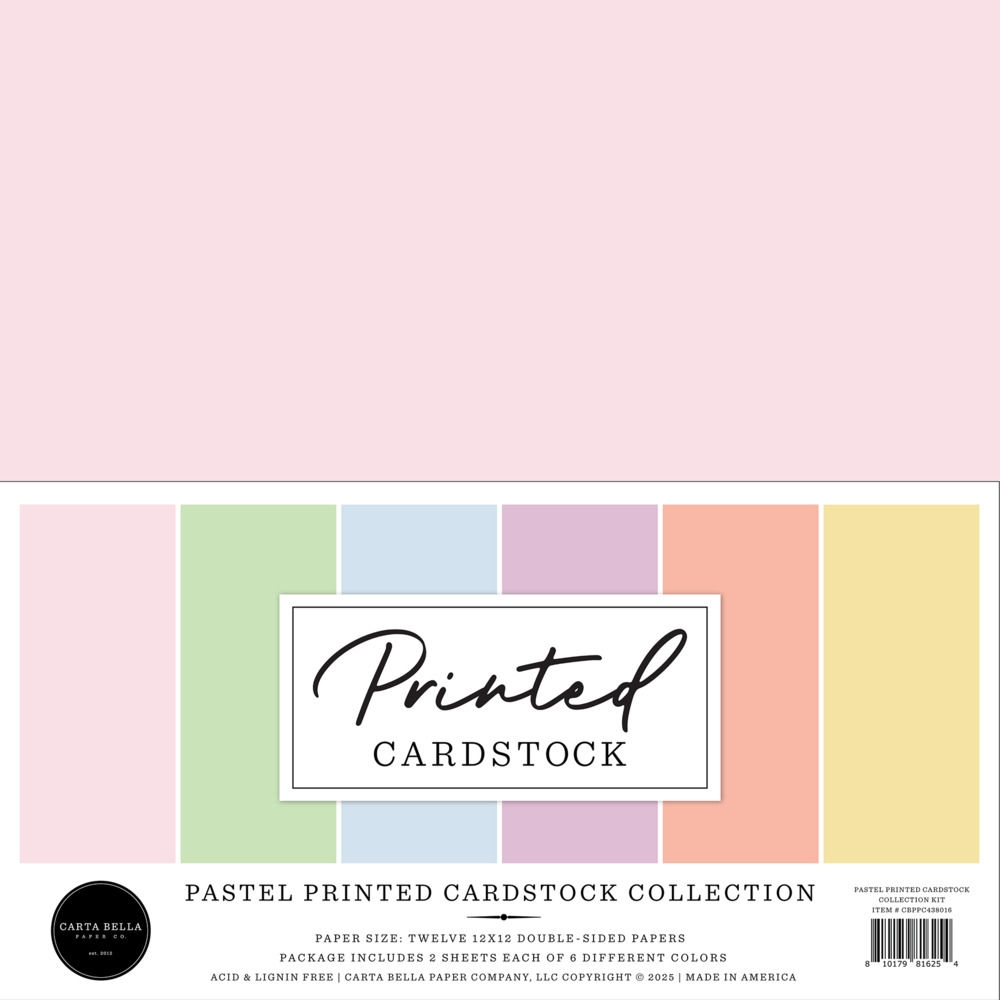 Pastel Printed Cardstock Collection