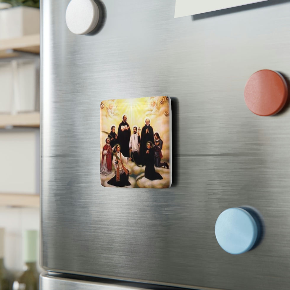 Thumbnail: Porcelain Magnet, Square: The North American Martyrs