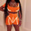 Thumbnail: Neon white strip two piece 