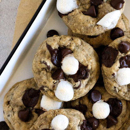 Oatmeal Marshmallow Chocolate Chip Cookies