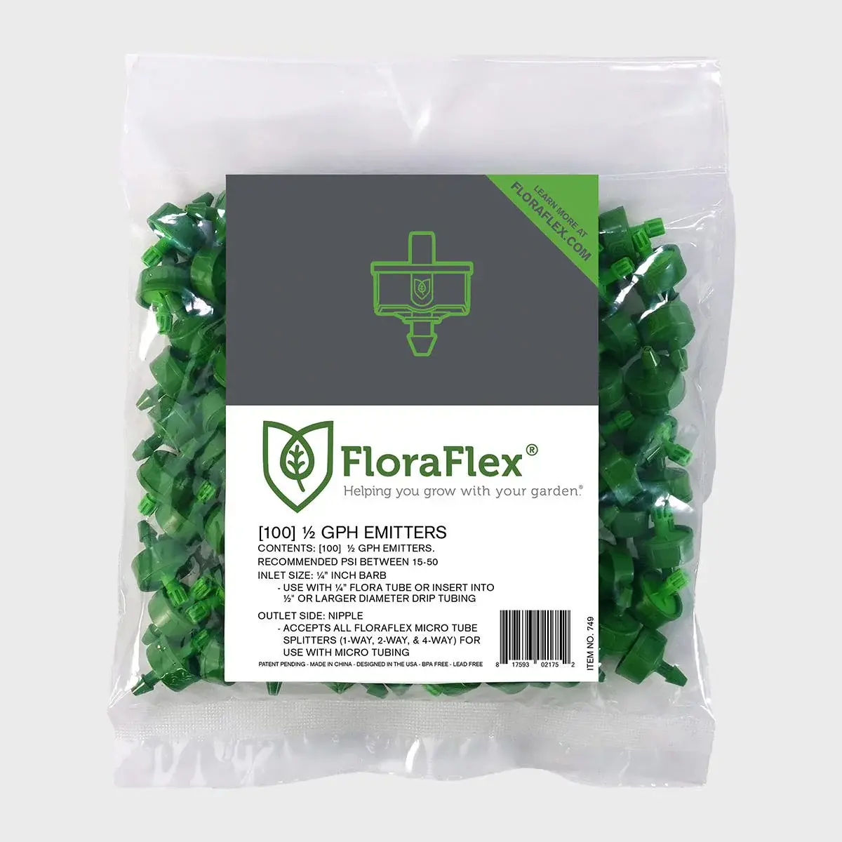 FloraFlex Micro Drip | Emitter 1/2 GPH | 100pk