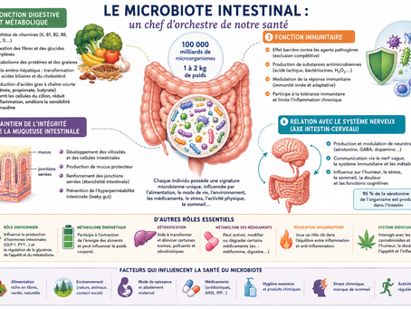 Le microbiote intestinal, un microcosme essentiel pour la santé physique et mentale