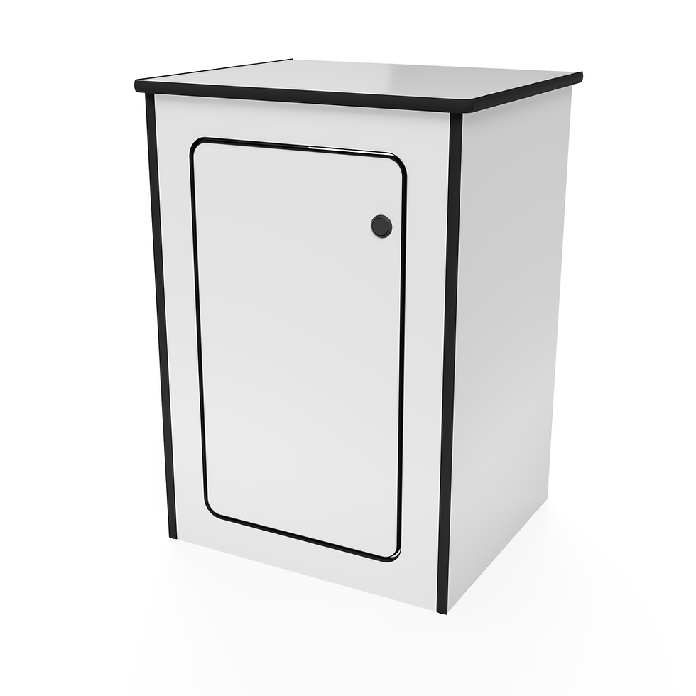 Thumbnail: Campervan motorhome small kitchen pod unit locker in lightweight plywood blue vw ford sprinter