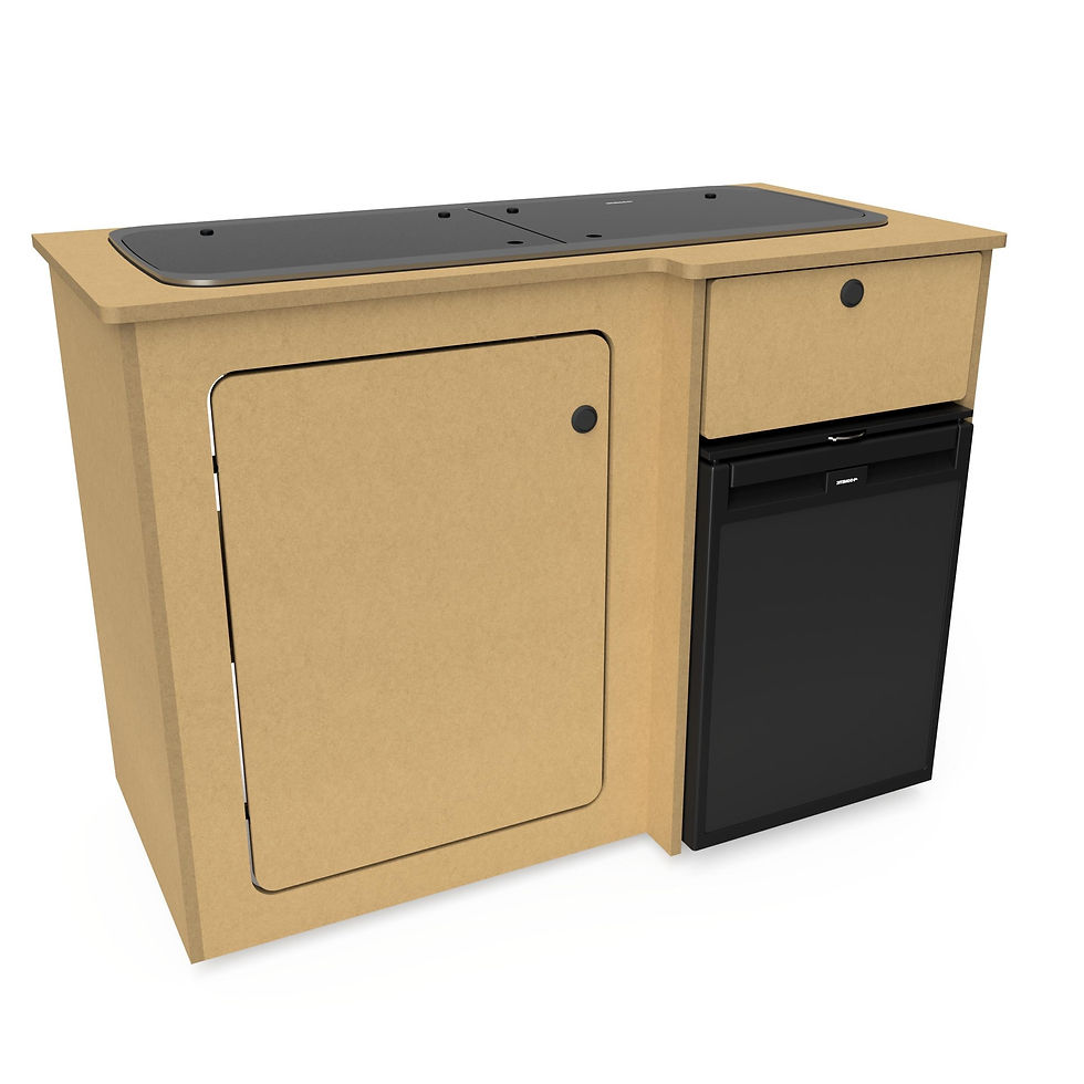 Campervan crx50 fridge kitchen pod unit cabinet furniture in mdf van furniture