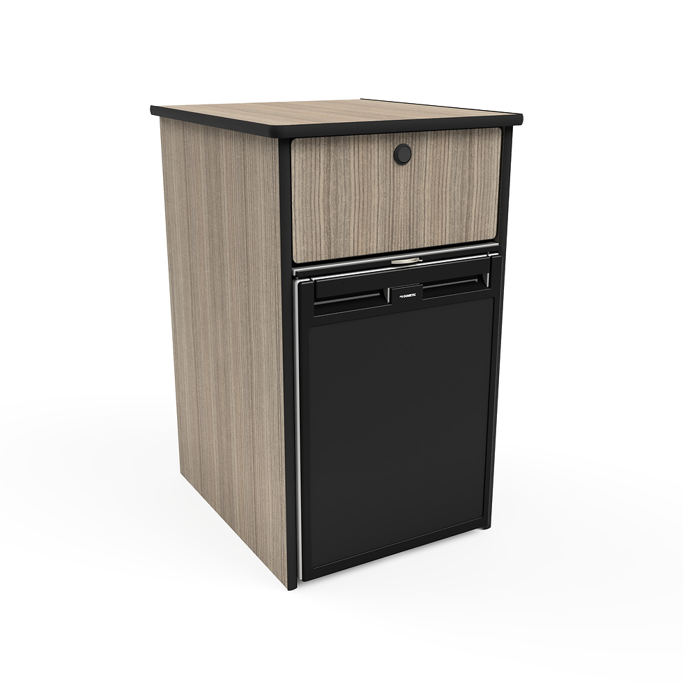 Thumbnail: Campervan single pod crx50 ltr fridge dometic convert to camper furniture laminated