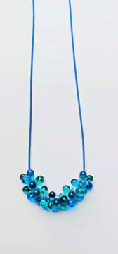 Thumbnail: Droplet Cluster Necklace in Turquoise and Teal