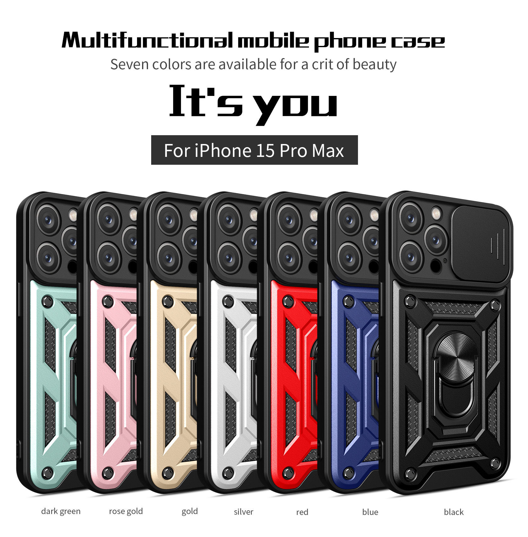iPhone 15 Series Ring Armor Case