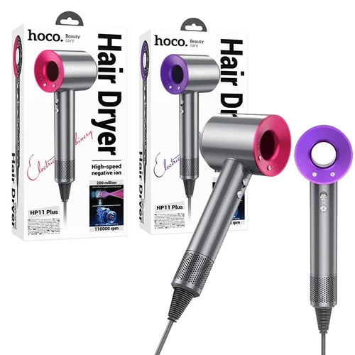 Hoco HP11 Plus Dyson Style High-Speed Modes Ion Hair Dryer Purple (EU)  casefactory
