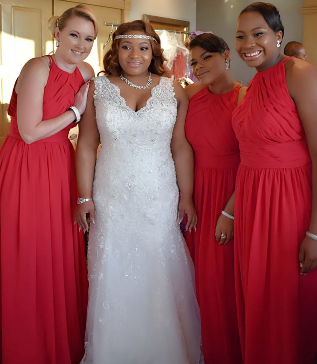 Bride and Bridesmaid