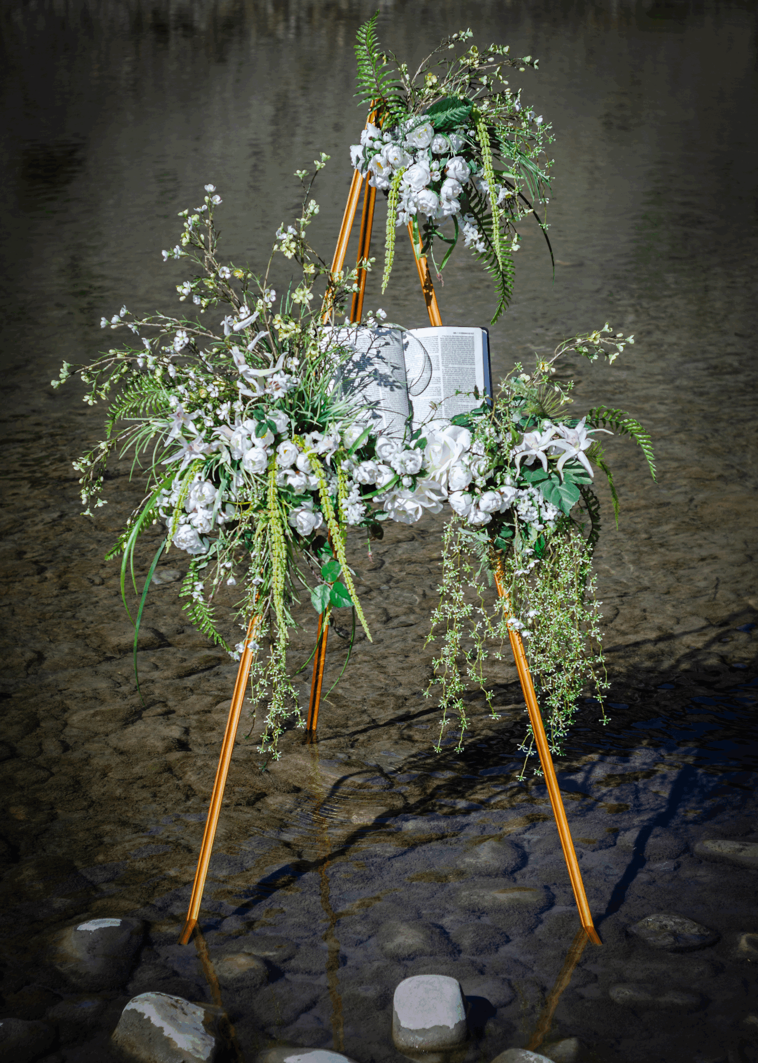 Faux Floral Easel