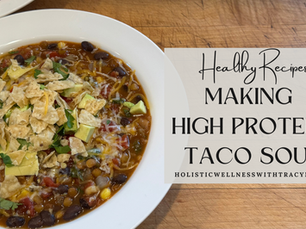 Making High Protein Taco Soup