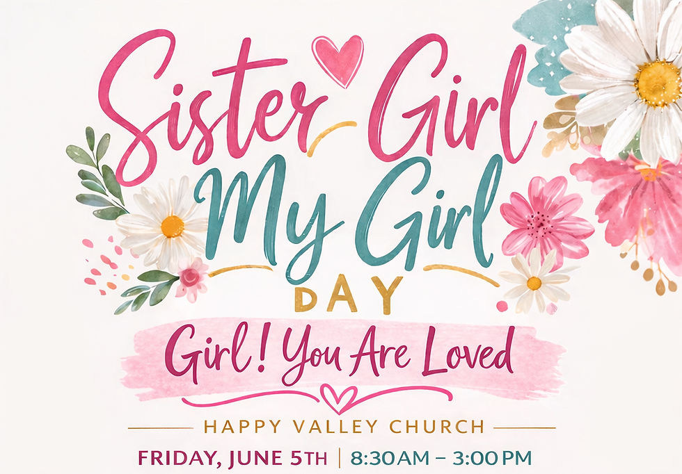 "Sister Girl" Pre-Teen Conference 2026 (Grades 4th-8th)