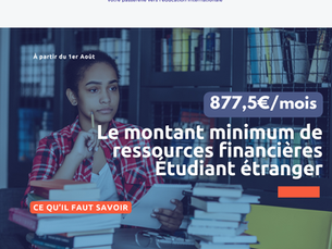 Augmentation des ressources financières pour les étudiants Étrangers.