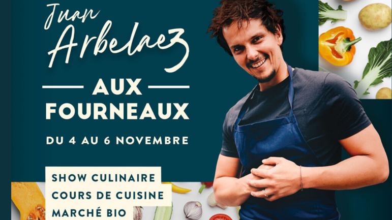 Juan Arbelaez CAP3000 hosts organic market and cooking show with Chef Juan Arbelaez