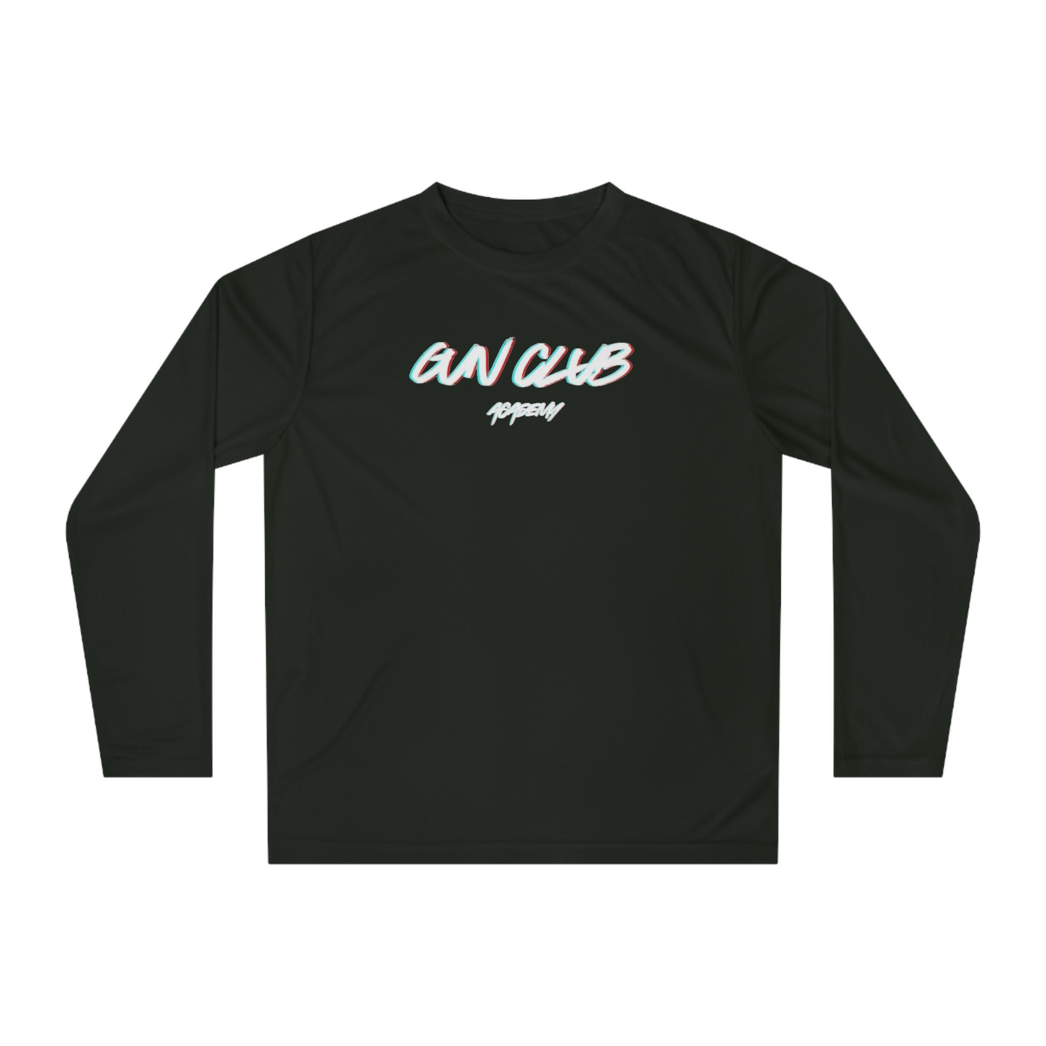 GUN CLUB Performance Long Sleeve Shirt — Retro Script Active Tee