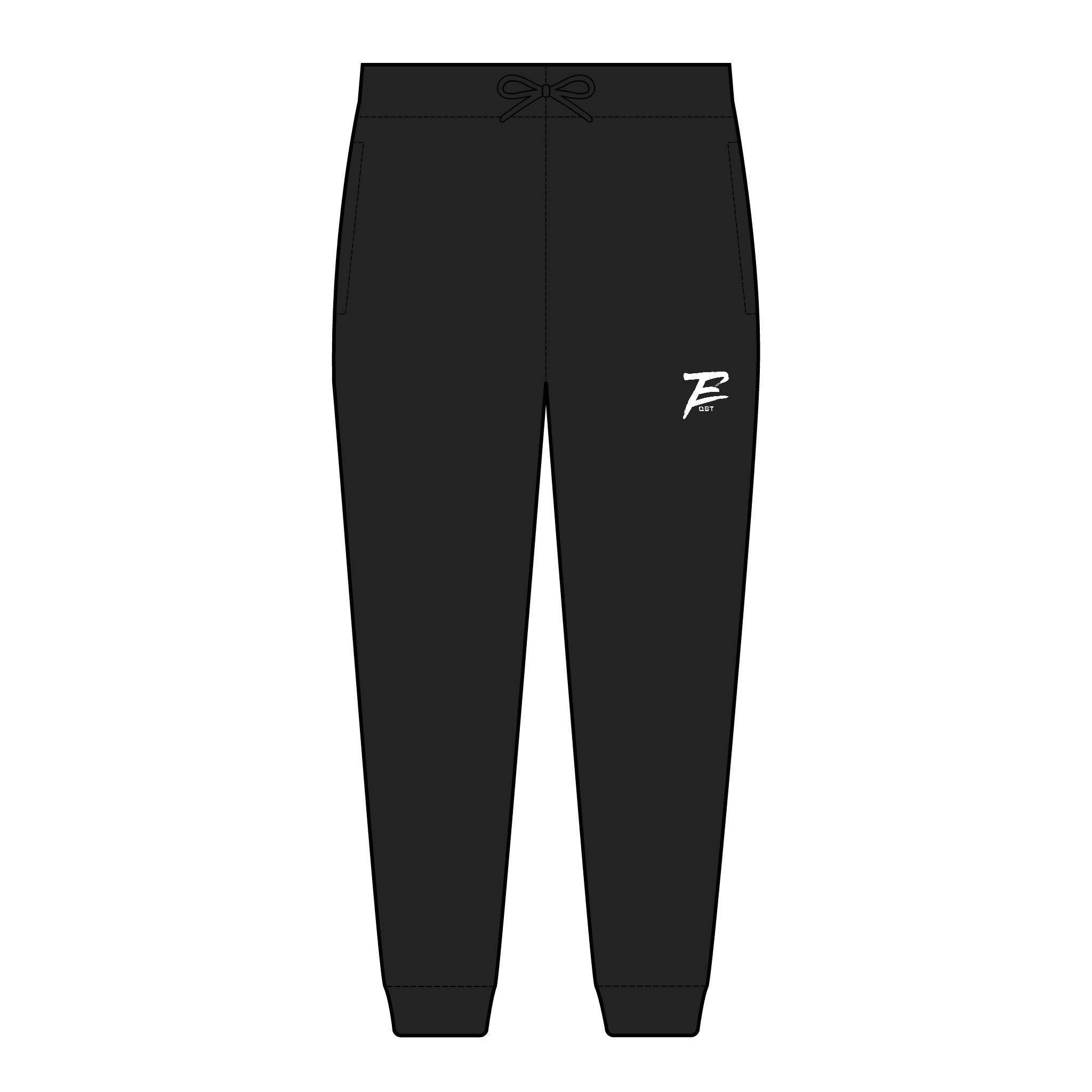 Embroidered 'ETQB' Logo Fleece Joggers 