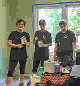 The #LoveAtlanta group painted the Meeting room at Clifton Sanctuary Minstries
