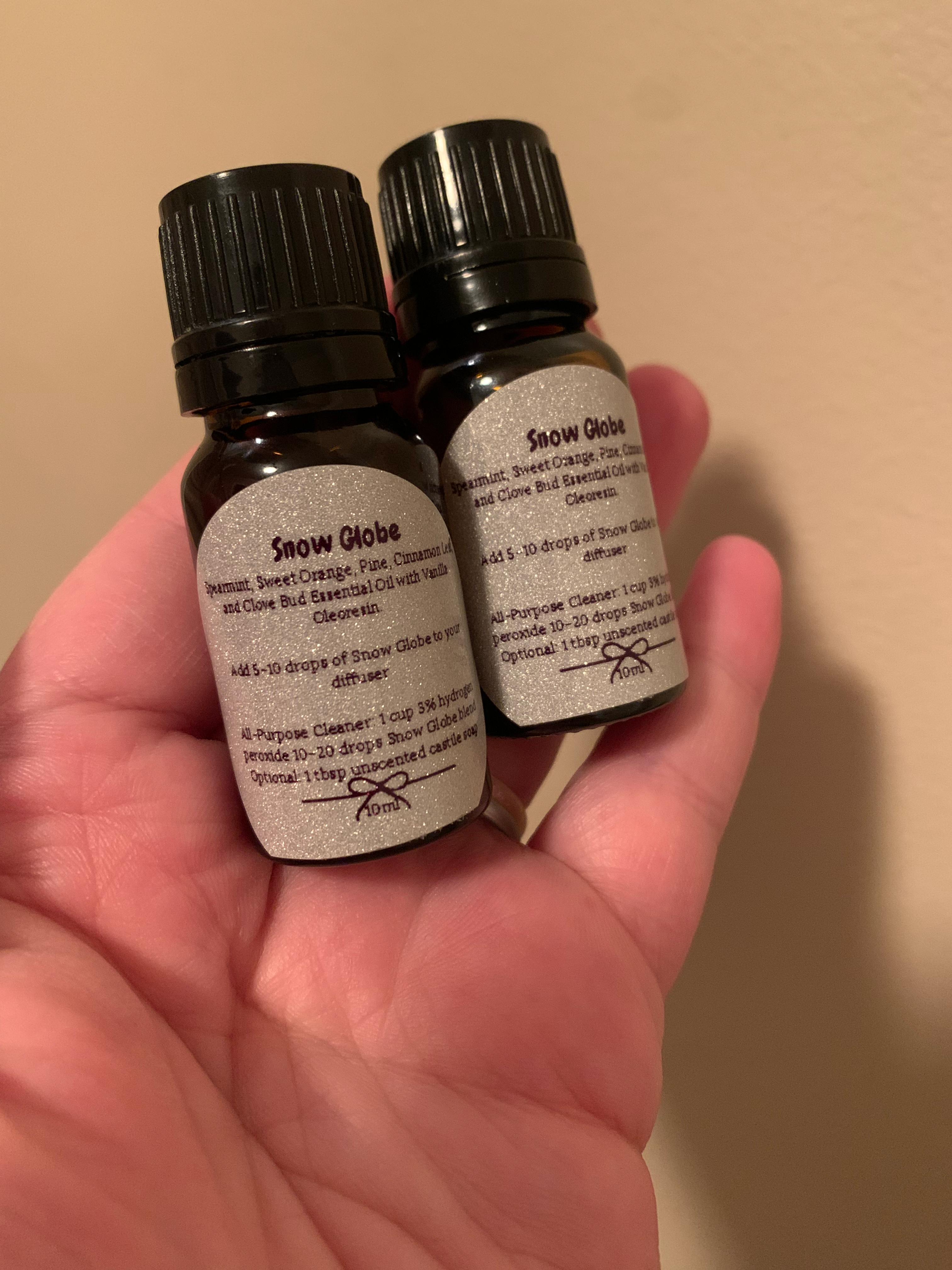 Snow Globe, essential oil diffuser blend