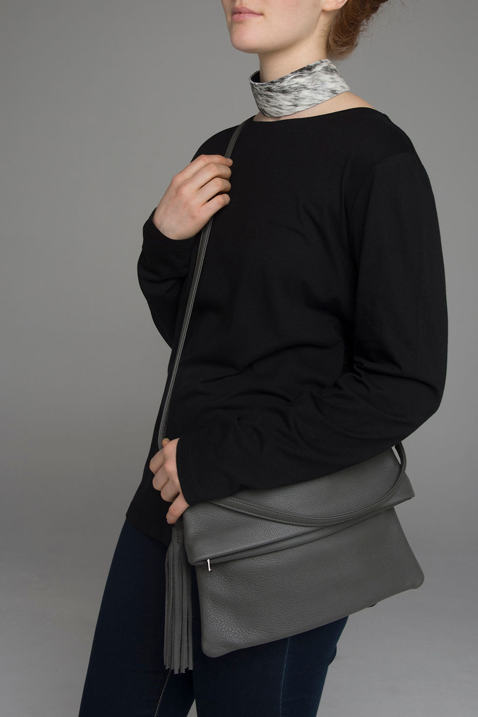 Thumbnail: SALT+PEPPER & GUNMETAL SHORT WIDE SWITCHABLE STRAPS