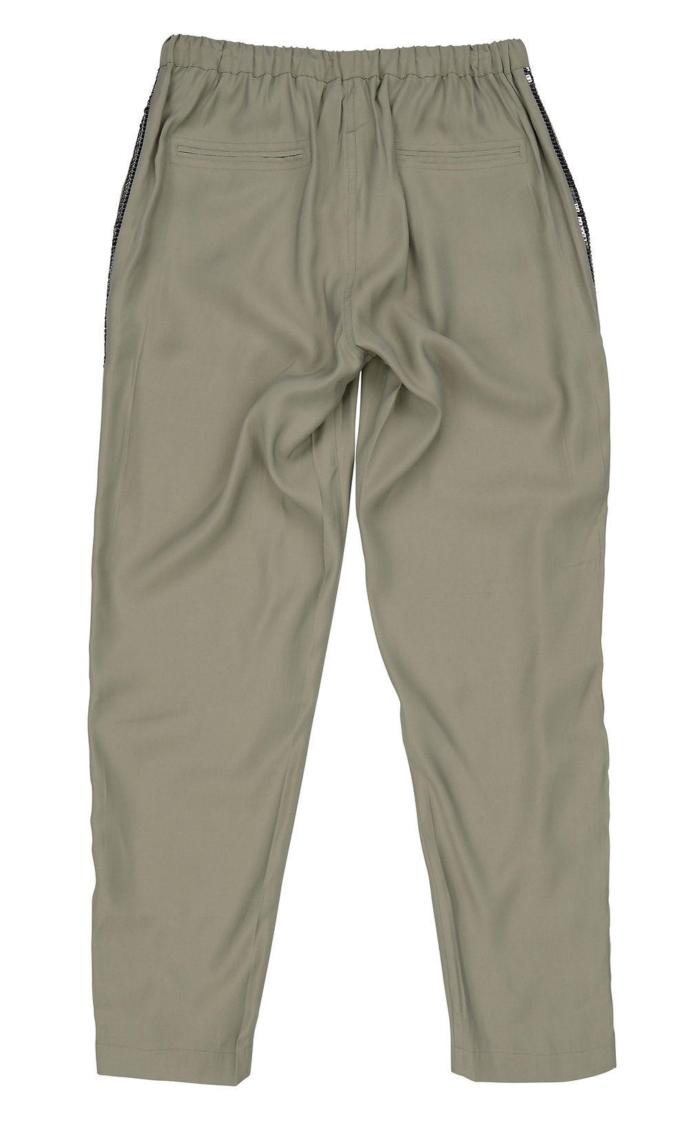 Thumbnail: Beech & Bird "Sparrow" sequin trim pant in khaki
