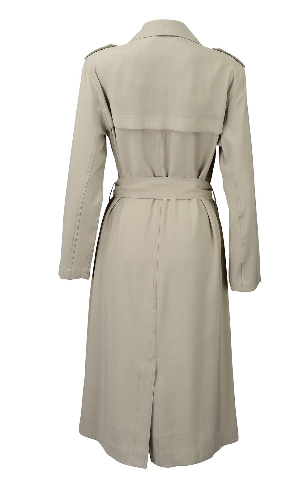 Thumbnail: Beech & Bird "Finch" soft trench with tie in beech