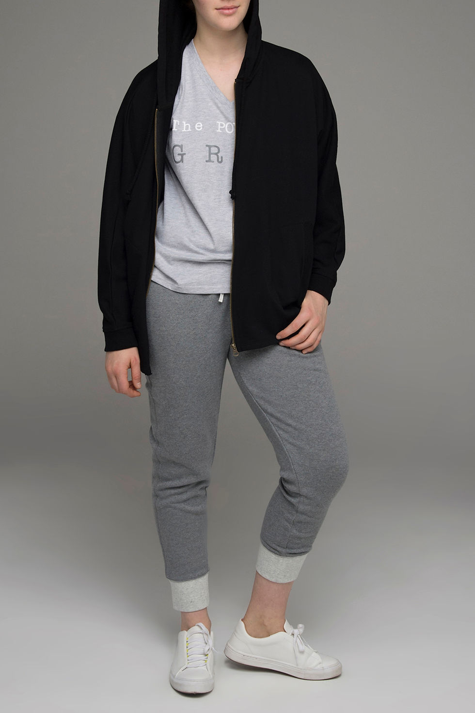 Thumbnail: The Power of Grey "Storm" two-tone track pants in grey