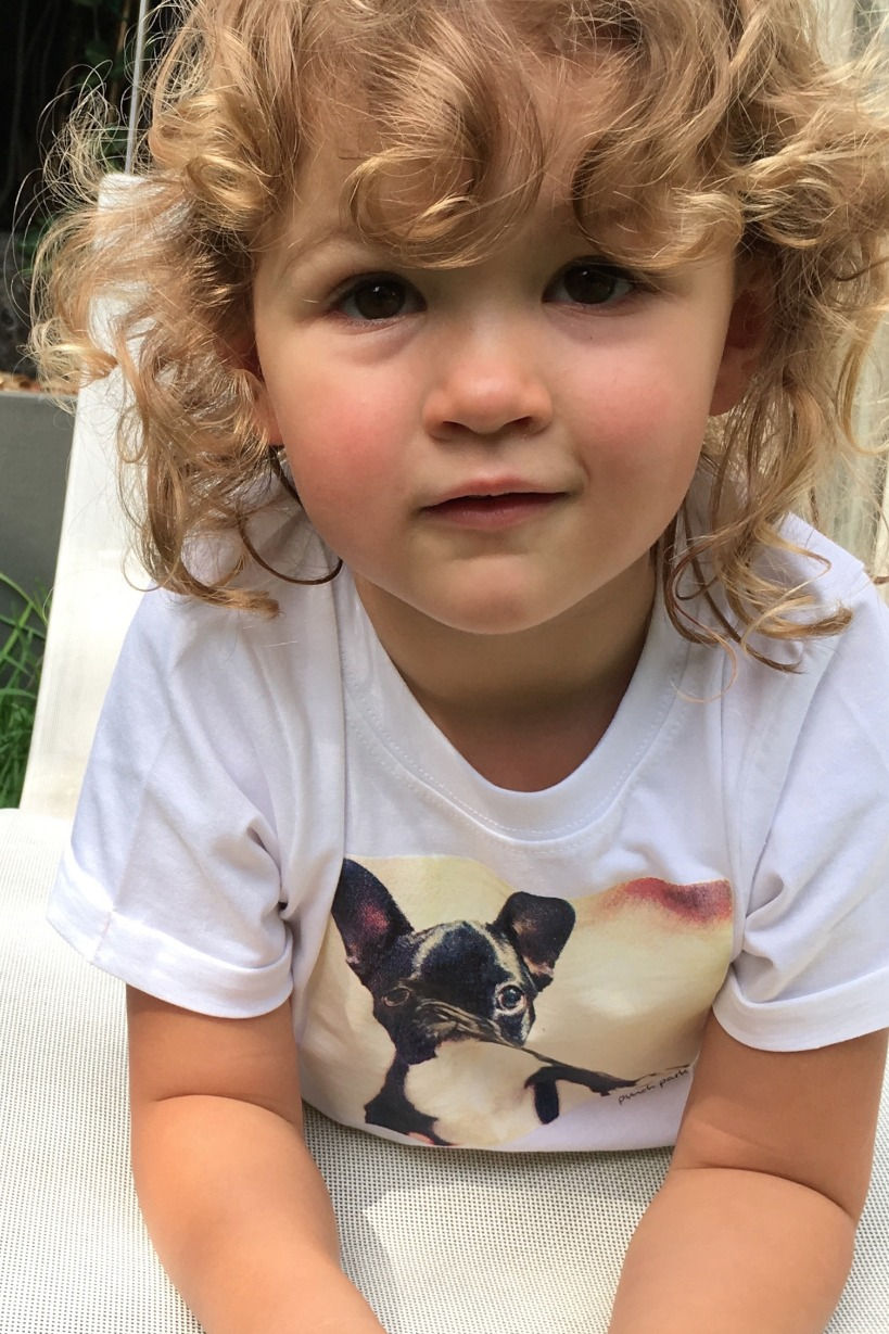 Thumbnail: Punch Park "Gizmo" toddler tee in white