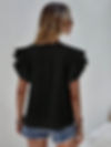 Thumbnail: Denise Ruffle Cap Sleeve Top