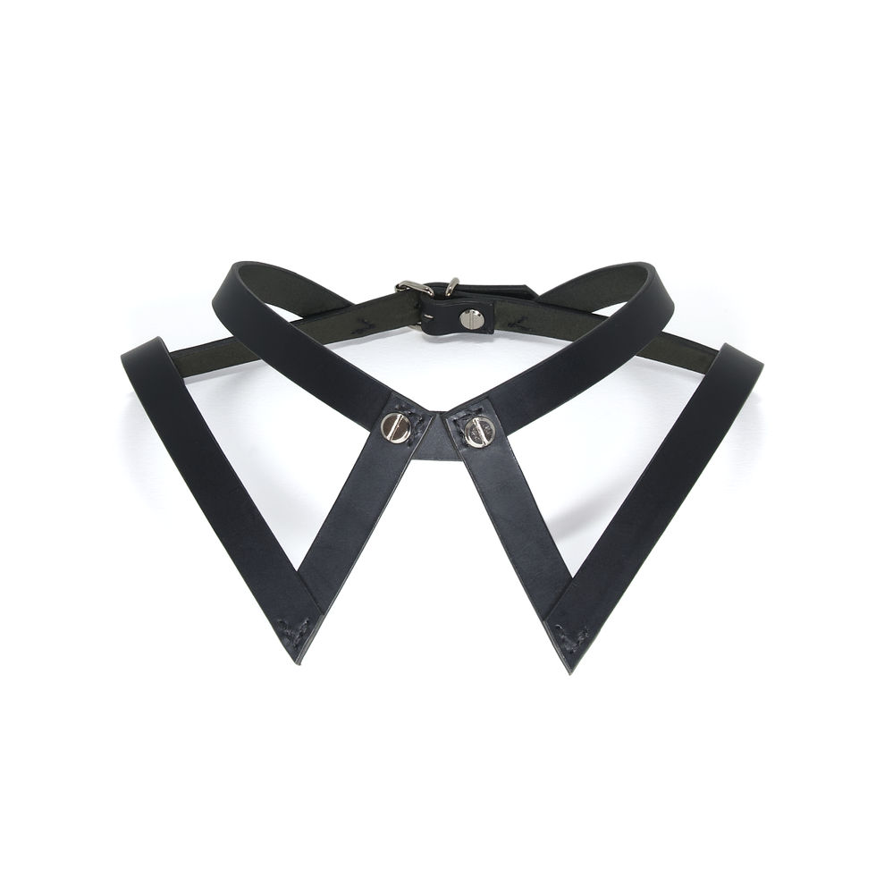 SHIRT COLLAR LEATHER CHOKER_niar house