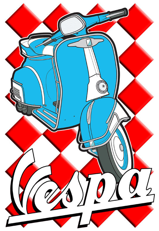 Vespa Chequer Board
