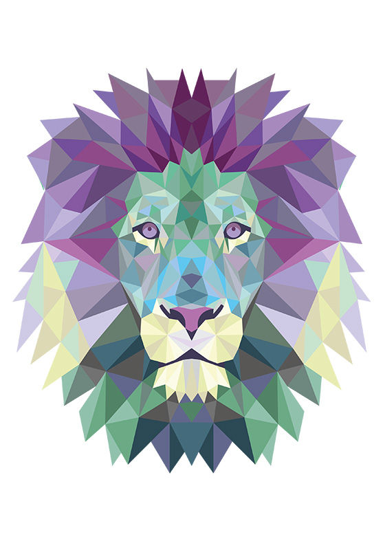 Lion Head Geometric