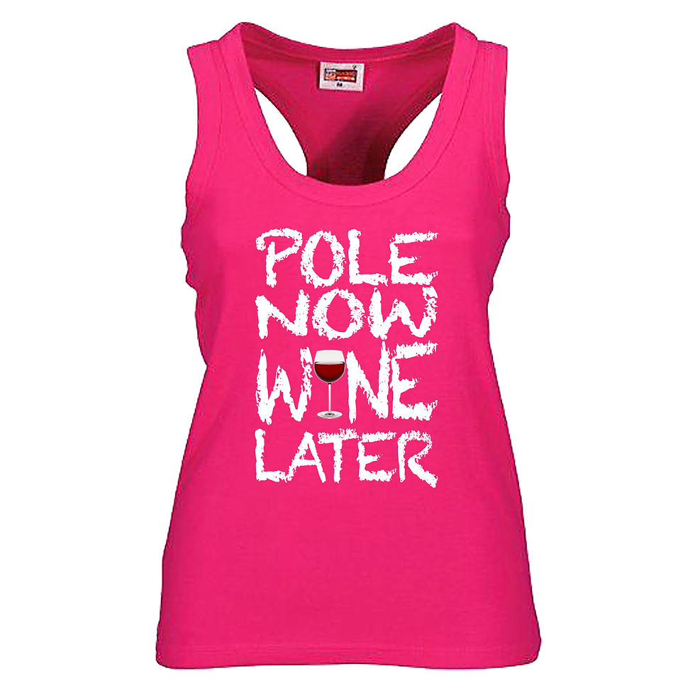 Thumbnail: Pole Now Wine Later Skinny Back T-Shirt