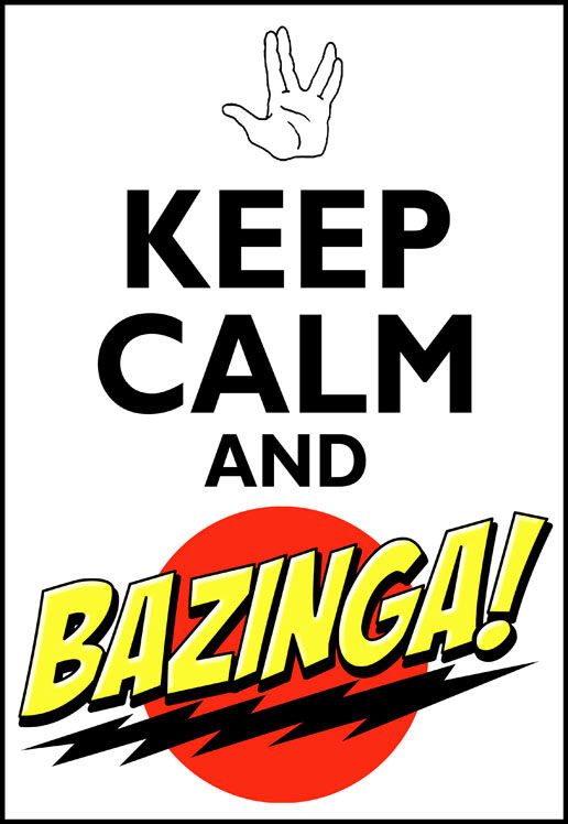 The Big Bang Theory Keep Calm and Bazinga