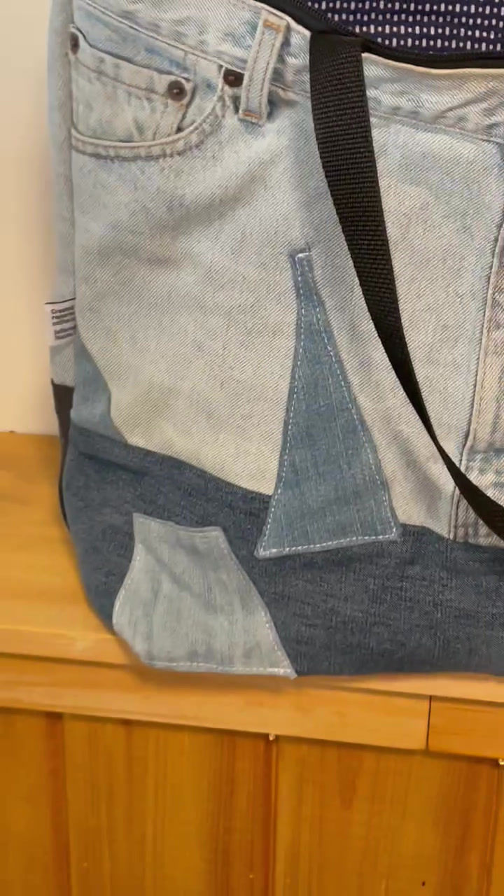 Thumbnail: Patchwork Jean Bag - Laurie