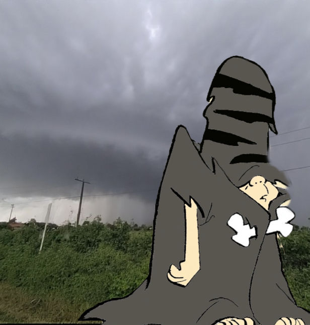 Poor SchlepRock, a dark cloud follows him everywhere.