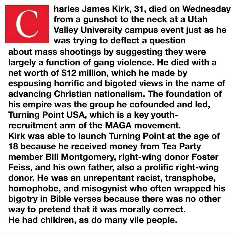 Number of Crimes perpetrated by Kirk listed above? Zero.