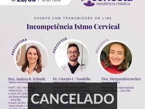 Cancelamento do evento Conecta Residência Médica de hoje (28/06/2023)