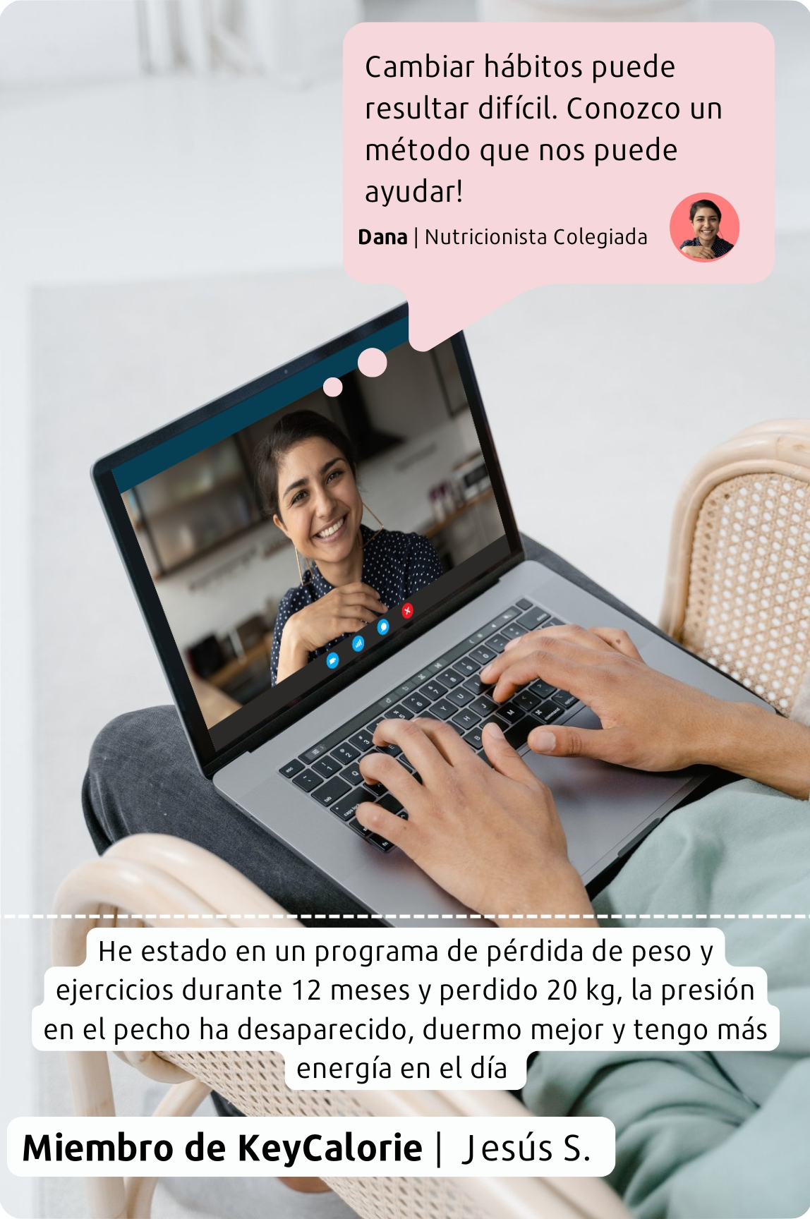 Videollamada con nutricionista