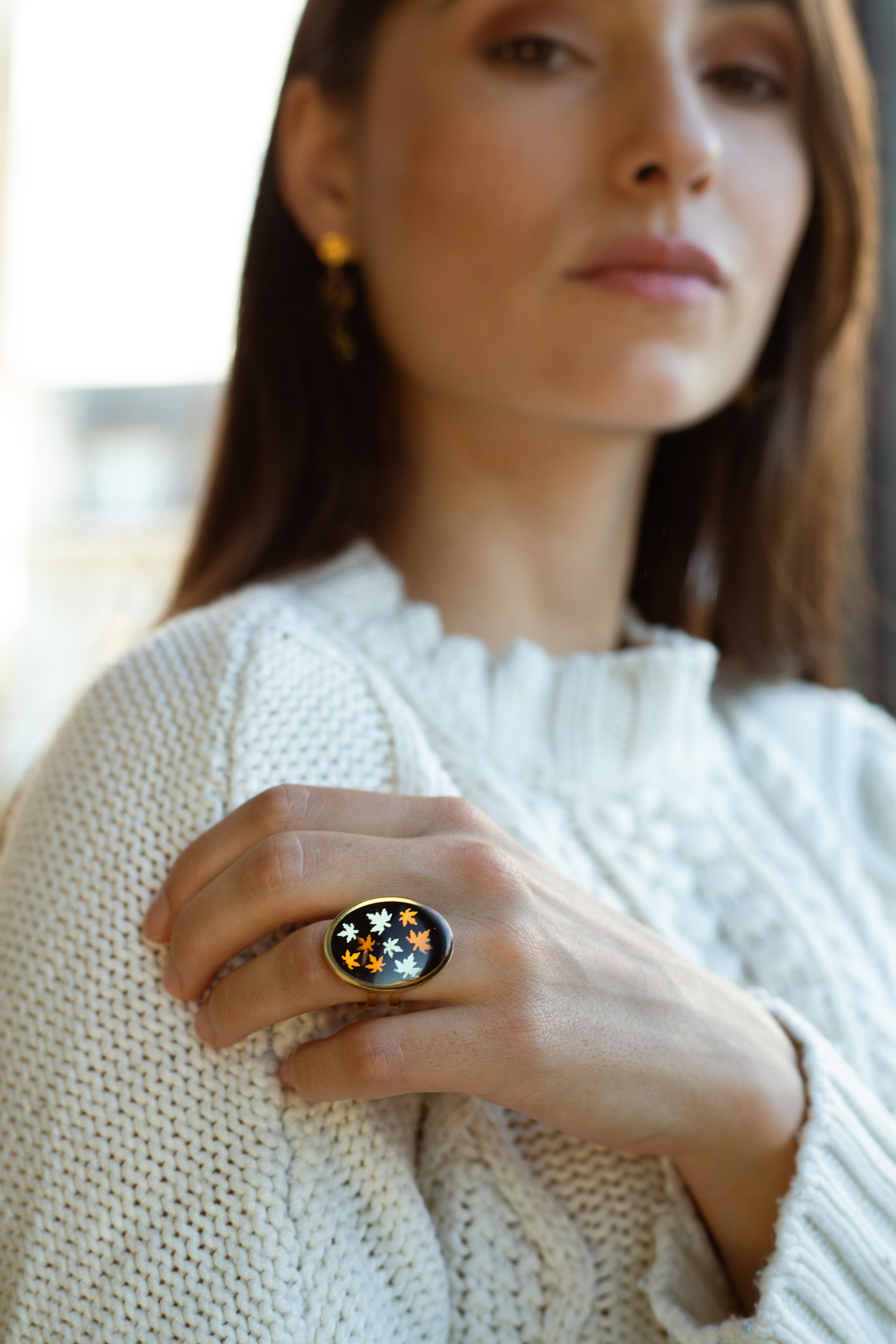 Bague "Feuilles d'automne"