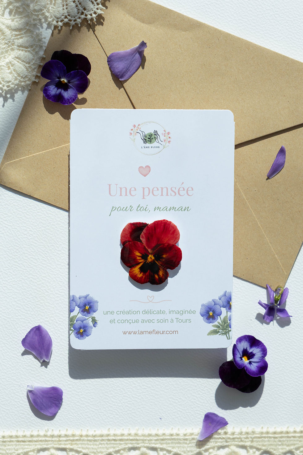 Miniature : Pensée à épingler personnalisable