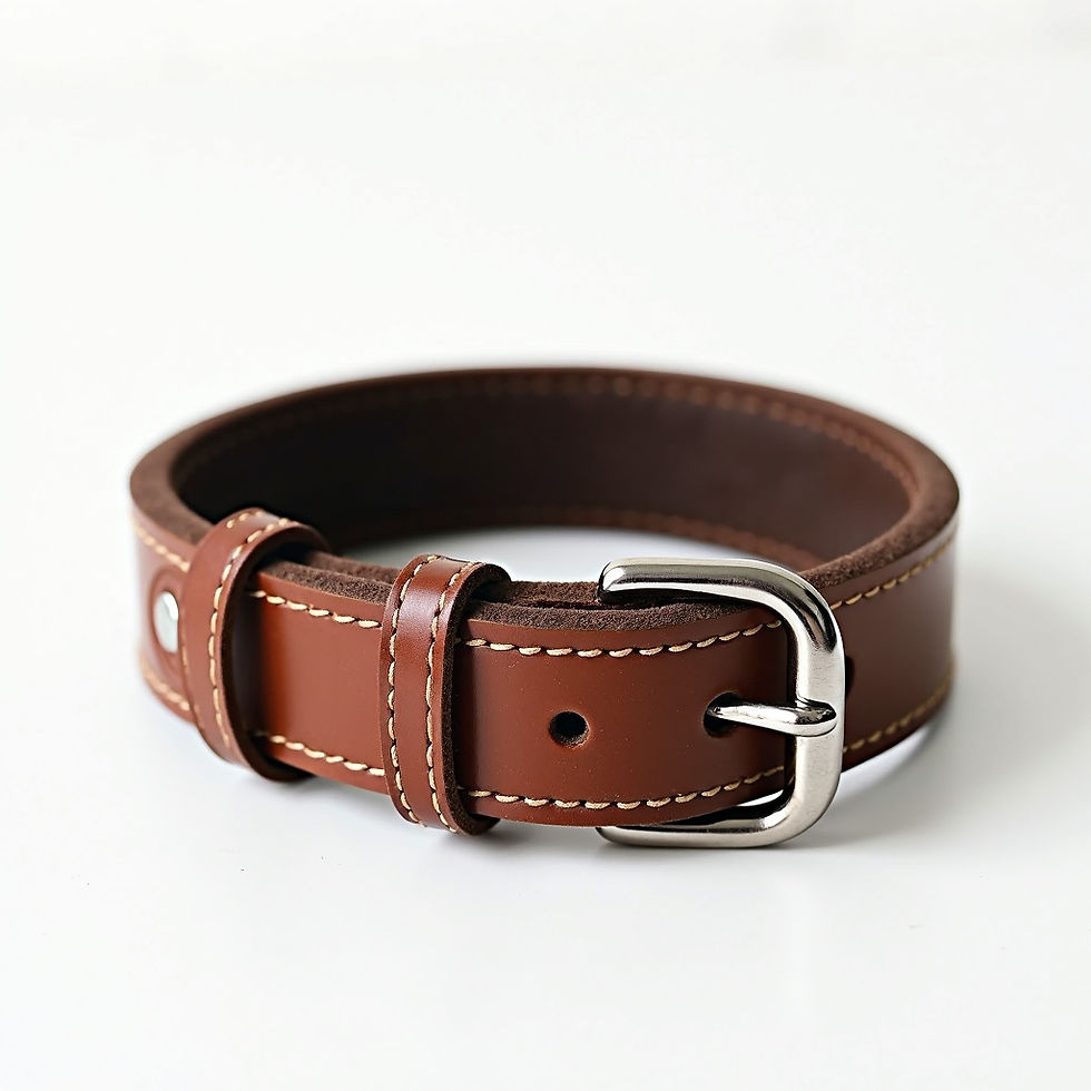 Padded Leather Collar