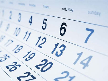 Reserve a Space on Your Calendar!