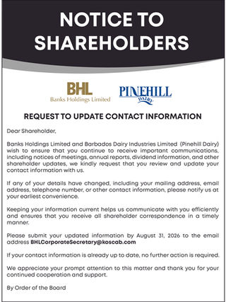Notice to Shareholders