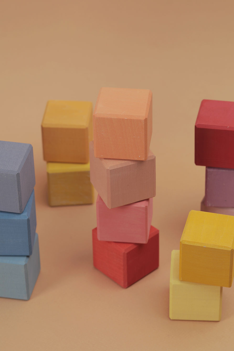 Thumbnail: Raduga Grëz – Rainbow Cubes – 20 Houten Bouwblokken