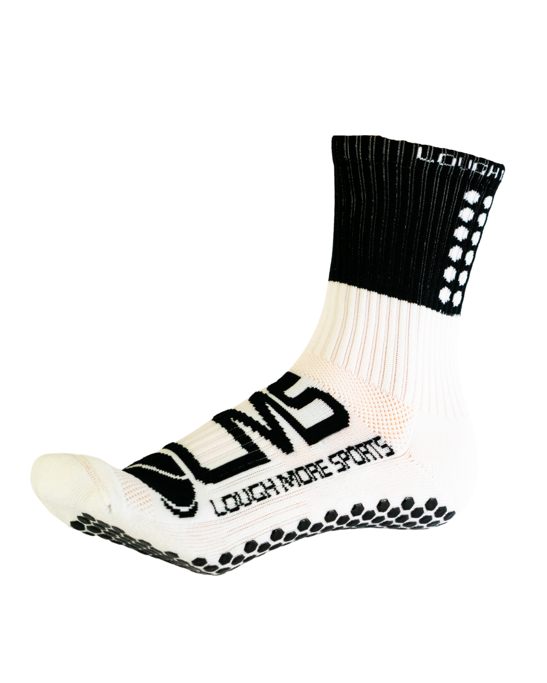 Anti Slip Black and White GAA Socks