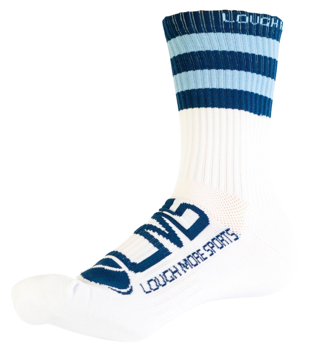 Royal Blue and Sky Blue Hooped GAA Socks