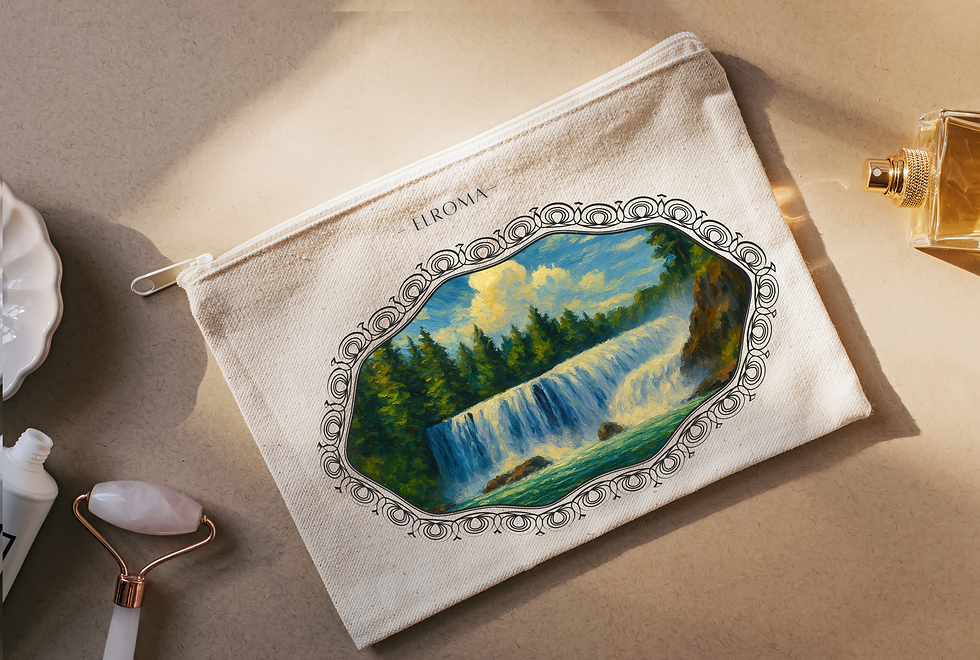 Canvas Pouch ( The Waterfall)