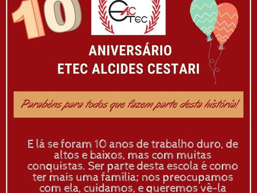 ETEC Alcides Cestari Monte Alto - SP