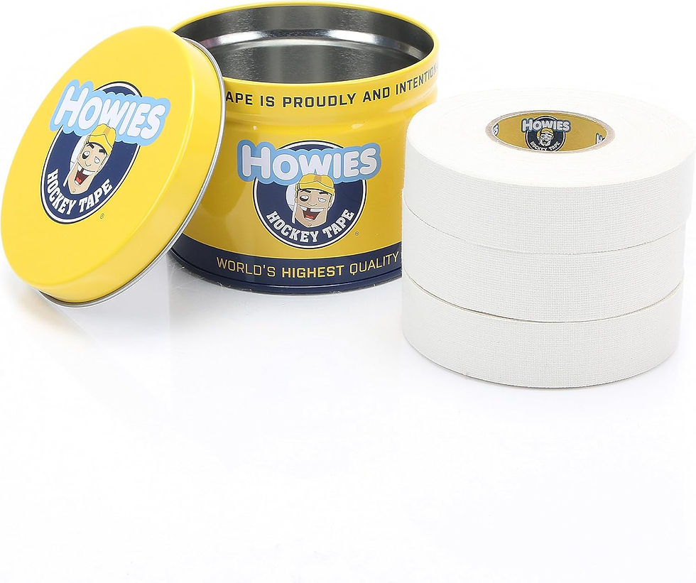 Howies White Hockey Tape | 1" White Cloth Stick 3 pack