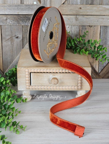 kyrmp【LETICIA】Ribbon-VELVET(blown) VELVET RIBBON 2.5